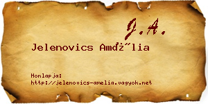 Jelenovics Amélia névjegykártya